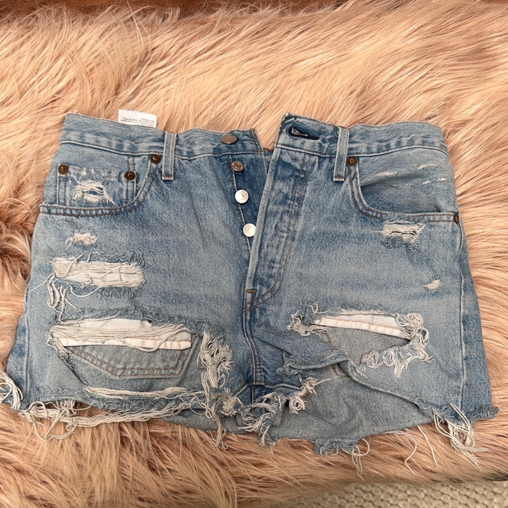 Levi’s Distressed Denim Shorts